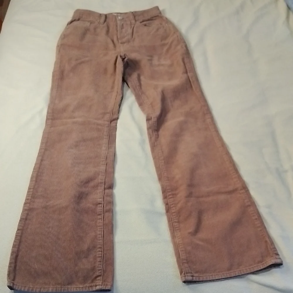 PacSun Tan Wide Leg Flare Jeans
